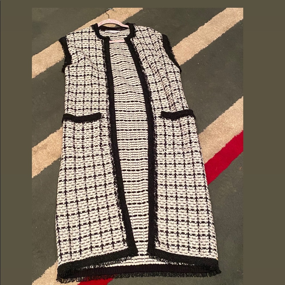Zara Sleeveless Knit Trench